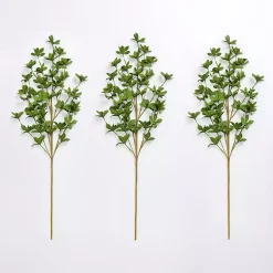 Stems & Bouquets>Kirklands Home Leaves Stems, Set of 3 Green