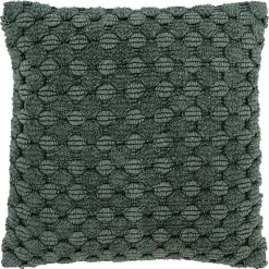 Pillows>Kirklands Home Looped Cotton Throw Pillow Green