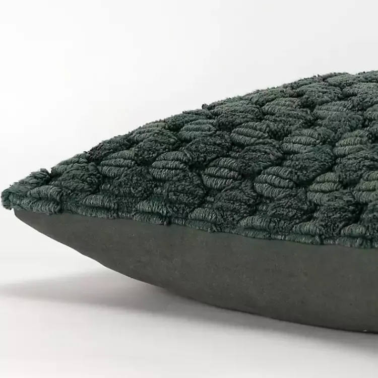 Pillows>Kirklands Home Looped Cotton Throw Pillow Green