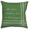 St Patricks Day Decorations>Kirklands Home Green Love and Shenanigans Pillow
