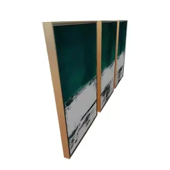 Kirklands Home Green Malachite Canvas Art Prints, Set of 3 Clearance