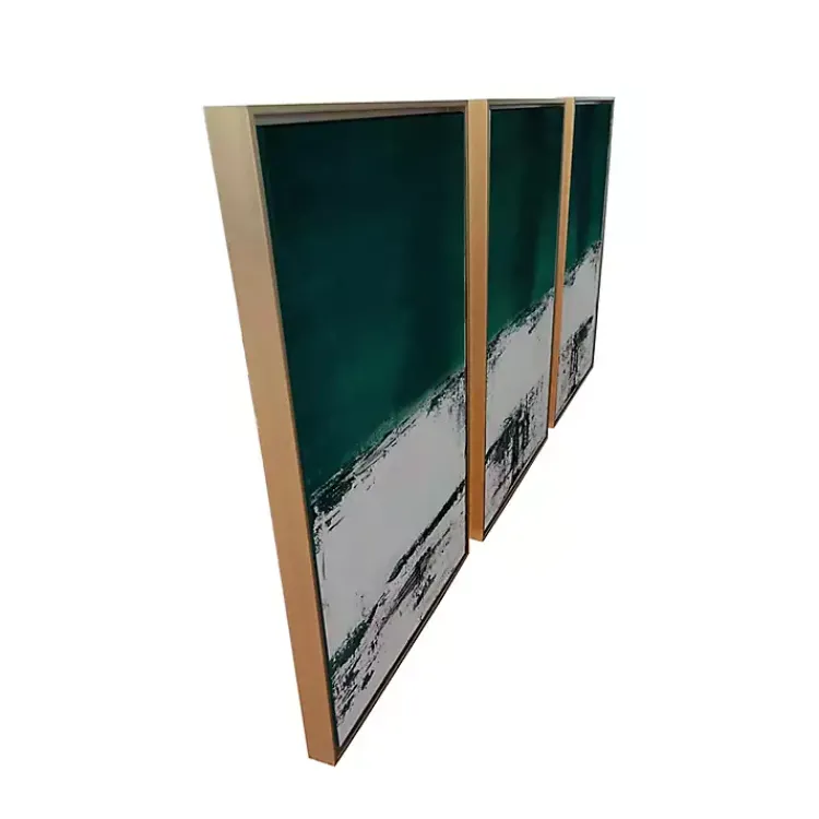 Kirklands Home Green Malachite Canvas Art Prints, Set of 3 Clearance