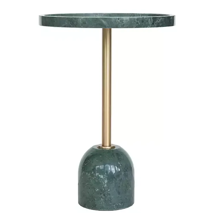 Kirklands Home Marble & Gold Cocktail Table Green Best