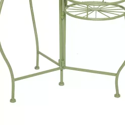Kirklands Home Metal Starburst 3-Tier Plant Stand Green