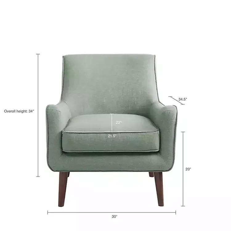 Kirklands Home Mid-Century Modern Accent Chair Green Outlet