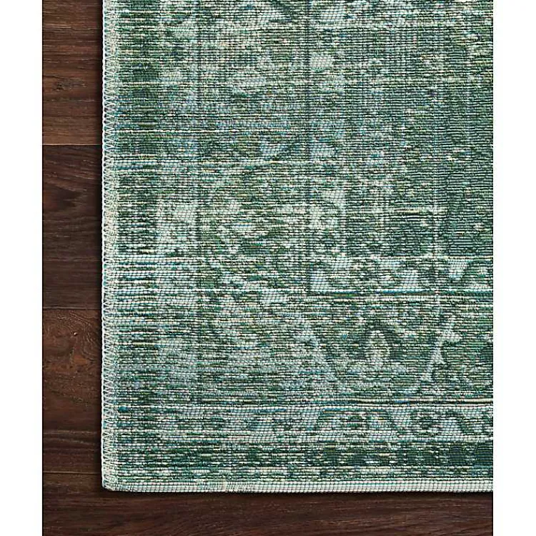 Kirklands Home Mist Tribal Medallion Outdoor Rug, 5x7 Green Sale
