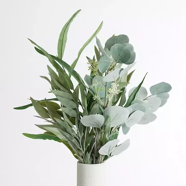 Stems & Bouquets>Kirklands Home Mixed Eucalyptus Bouquets, Set of 2 Green