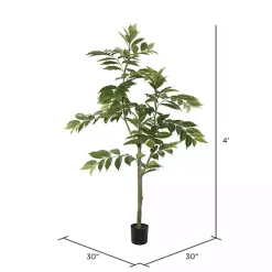 Trees & Topiaries>Kirklands Home Green Nandina Potted Tree, 4 ft.