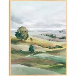 Kirklands Home Green Pastures I Framed Canvas Art Print Discount