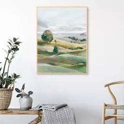 Kirklands Home Green Pastures I Framed Canvas Art Print Discount