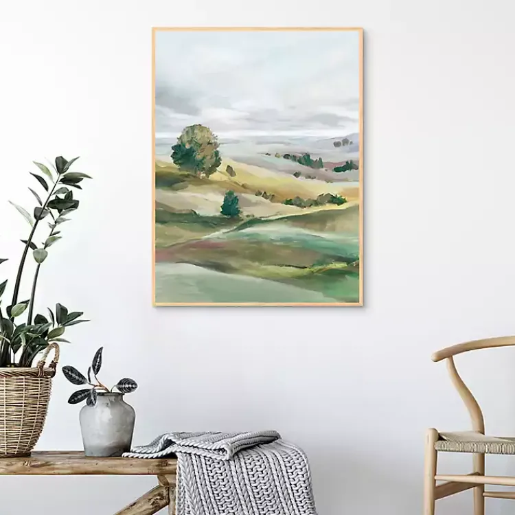 Kirklands Home Green Pastures I Framed Canvas Art Print Discount