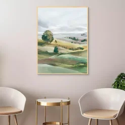 Kirklands Home Green Pastures I Framed Canvas Art Print Discount
