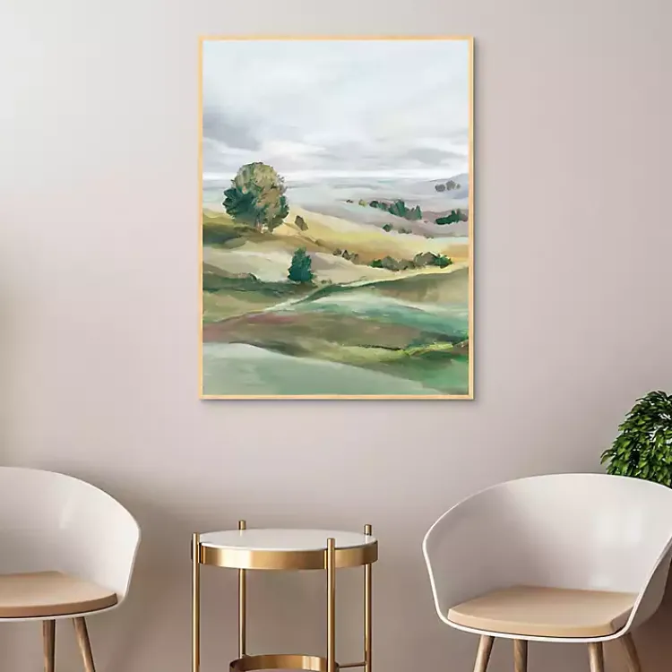 Kirklands Home Green Pastures I Framed Canvas Art Print Discount