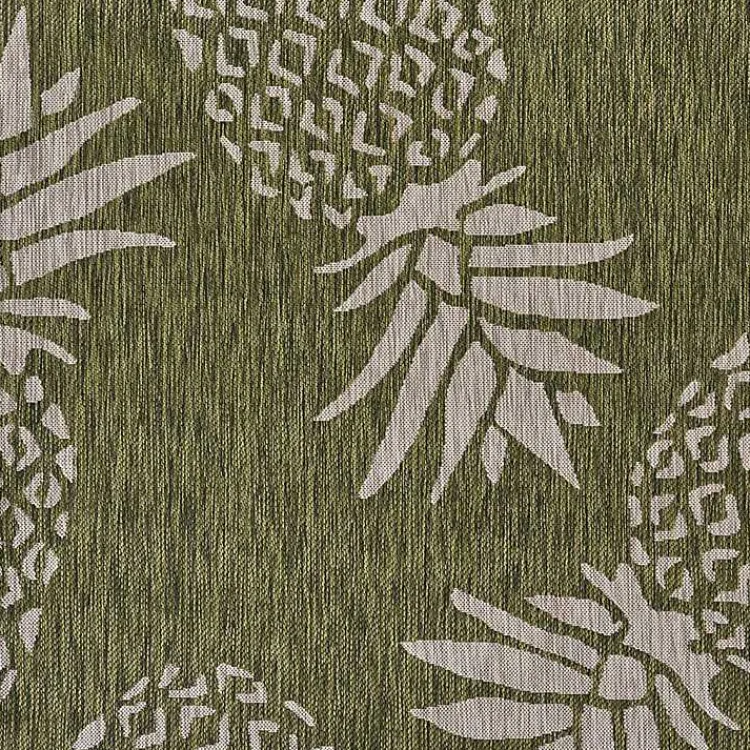 Kirklands Home Pineapple Indoor/Outdoor Area Rug, 5x7 Green Online