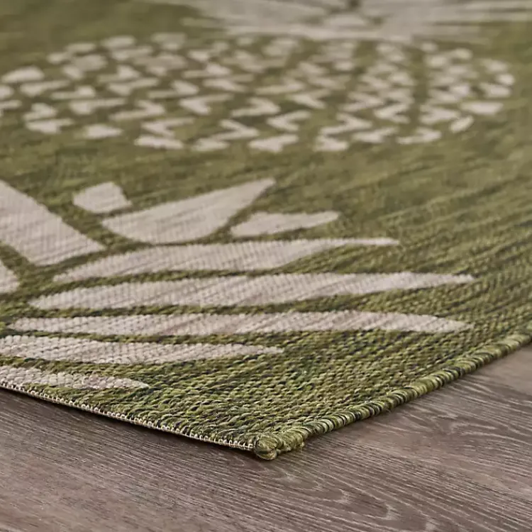 Kirklands Home Pineapple Indoor/Outdoor Area Rug, 5x7 Green Online