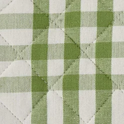 Kirklands Home Green Plaid Eat Drink Enjoy 4-pc. Dish Towel Set New