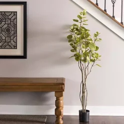 Trees & Topiaries>Kirklands Home Green Potted Cotinus Coggygria Tree, 4 ft.