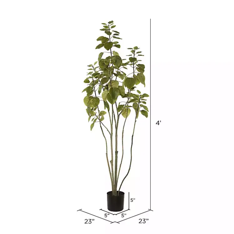 Trees & Topiaries>Kirklands Home Green Potted Cotinus Coggygria Tree, 4 ft.
