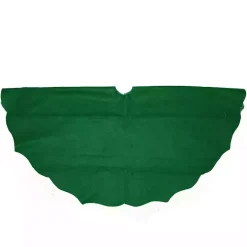 Christmas Tree Skirts & Collars>Kirklands Home Scalloped Christmas Tree Skirt, 48 in. Green