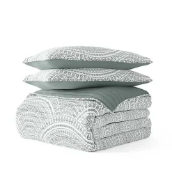 Kirklands Home Green Scalloped Reversible 3-pc. Queen Quilt Set Clearance