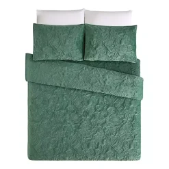 Kirklands Home Secret Garden 3-pc. Full/Queen Quilt Set Green Clearance