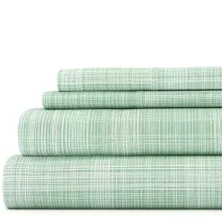 Kirklands Home Soft Thatch 3-pc. Twin Sheet Set Green Discount