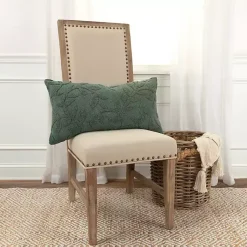 Pillows>Kirklands Home Stonewash Botanical Pillow Green