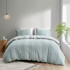 Kirklands Home Stripe Diamond Full/Queen Comforter Set Green