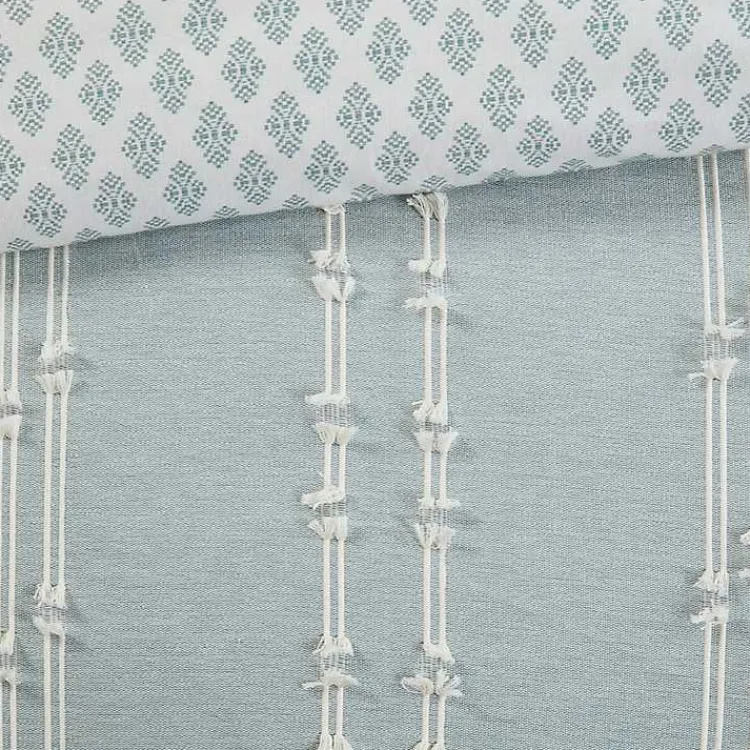 Kirklands Home Stripe Diamond Full/Queen Comforter Set Green
