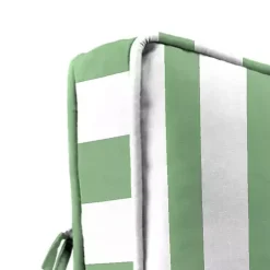 Kirklands Home Green Striped Outdoor Deep Seat Cushion Discount