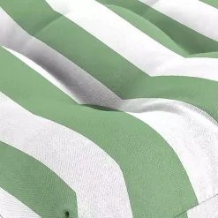 Kirklands Home Stripes Outdoor Chair Cushions, Set of 2 Green Sale