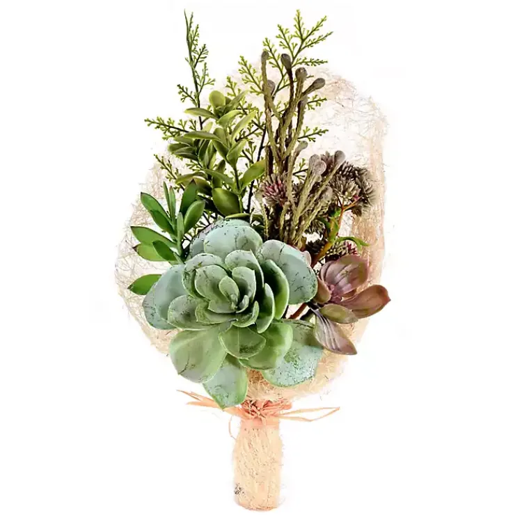 Stems & Bouquets>Kirklands Home Succulent Bouquet, 15 in. Green
