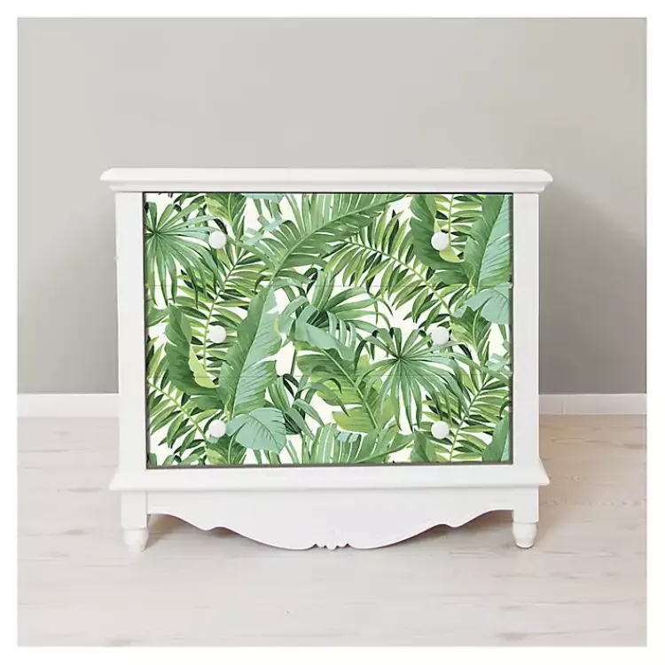 Kirklands Home Tropical Leaves Peel & Stick Wallpaper Green Best