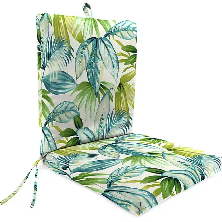 Kirklands Home Green Tropics Outdoor Dining Chair Cushion Discount
