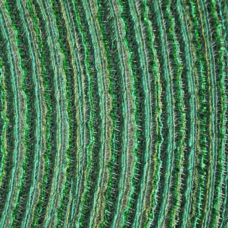 Kirklands Home Variegated Round Placemats, Set of 6 Green Hot