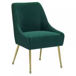 Kirklands Home Velvet Gold Maxine Dining Chair Green Outlet