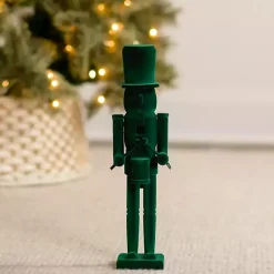 Christmas Decorations>Kirklands Home Velvet Nutcracker Tabletop Statue Green