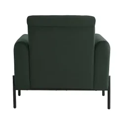 Kirklands Home Velvet Upholstered Knox Accent Chair Green New