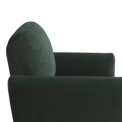 Kirklands Home Velvet Upholstered Knox Accent Chair Green New