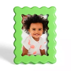 Picture Frames>Kirklands Home Wavy Layer Picture Frame, 4x6 Green
