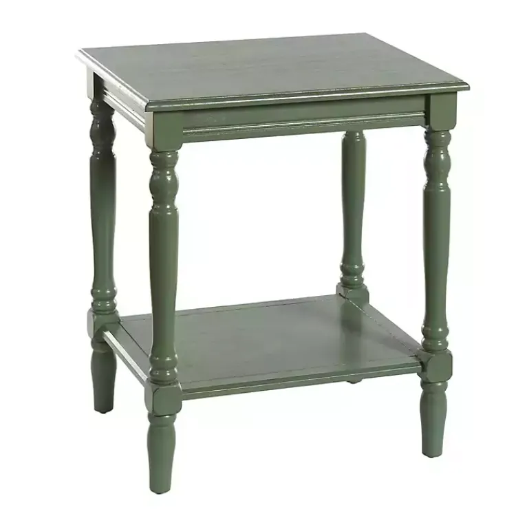 Kirklands Home Wood Sybil Accent Table Green Best