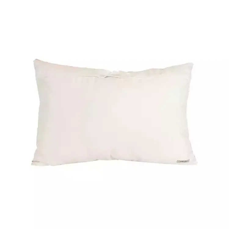 Pillows>Kirklands Home Green Woven Stripe Indoor/Outdoor Pillow