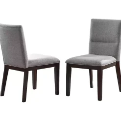 Kirklands Home Greige and Walnut Dining Chairs, Set of 2 Discount