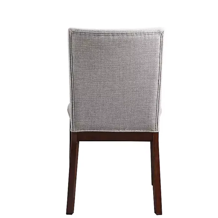 Kirklands Home Greige and Walnut Dining Chairs, Set of 2 Discount