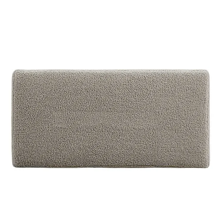 Kirklands Home Greige Sherpa & Pine Rectangle Storage Ottoman Discount