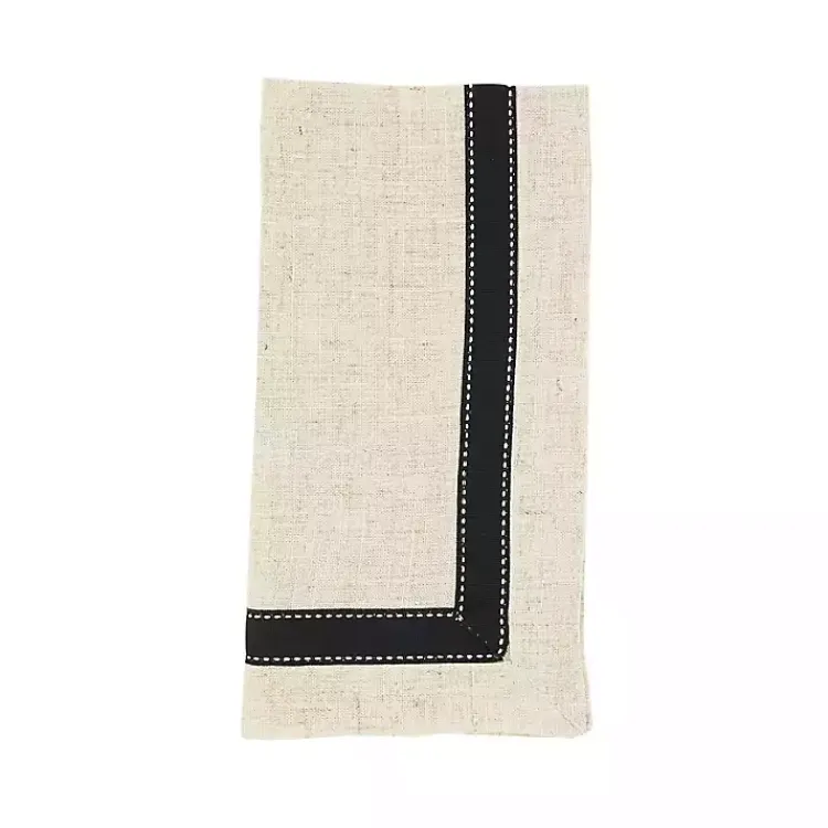 Kirklands Home Grosgrain Accent Napkins, Set of 4