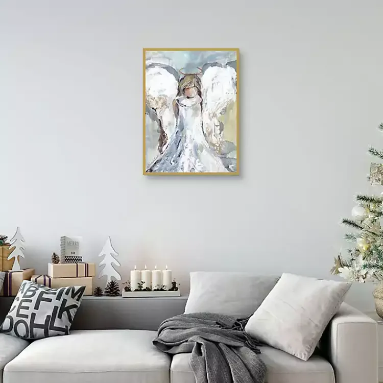 Christmas Decorations>Kirklands Home Guard and Protect Angel Framed Art Print