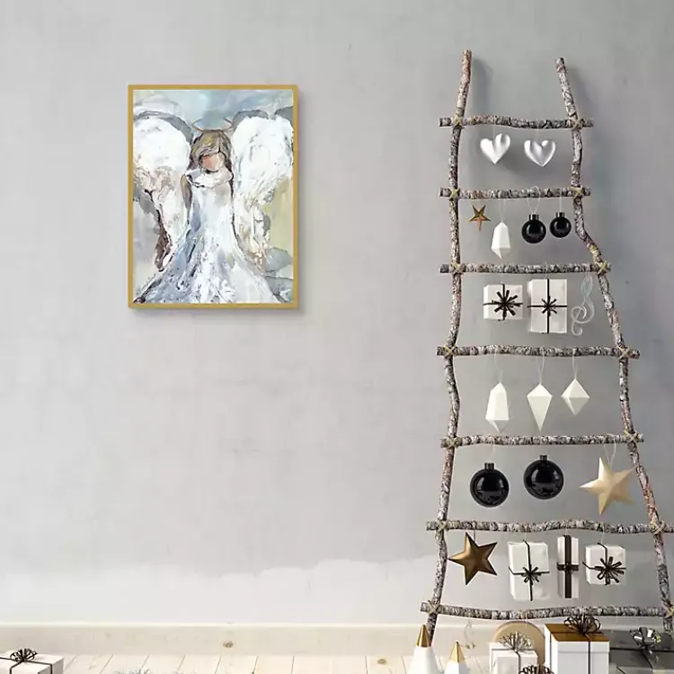Christmas Decorations>Kirklands Home Guard and Protect Angel Framed Art Print