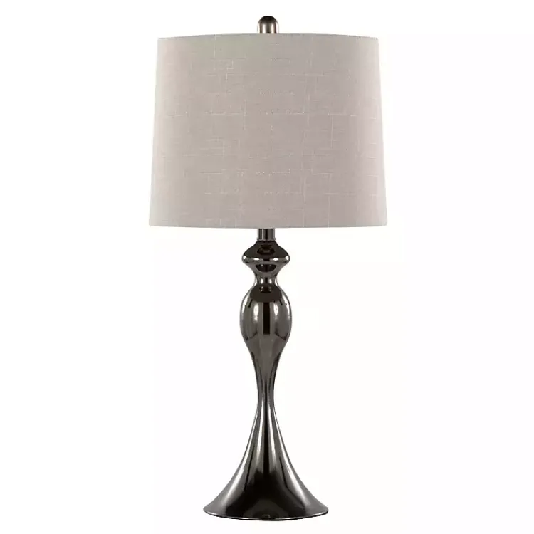 Kirklands Home Gunmetal Ashland Table Lamps, Set of 2 Silver Sale