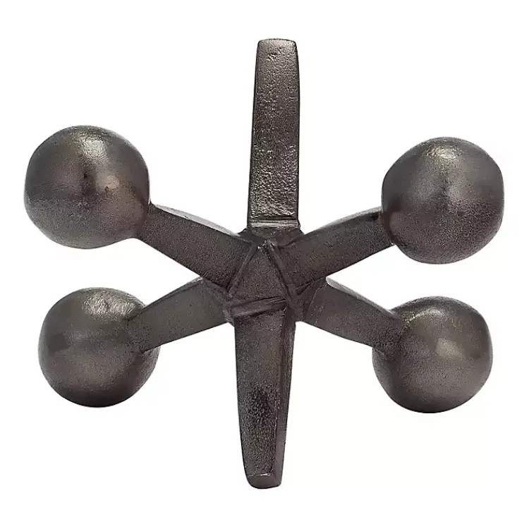 Statues & Figurines>Kirklands Home Gunmetal Metal Jack Sculpture Gray